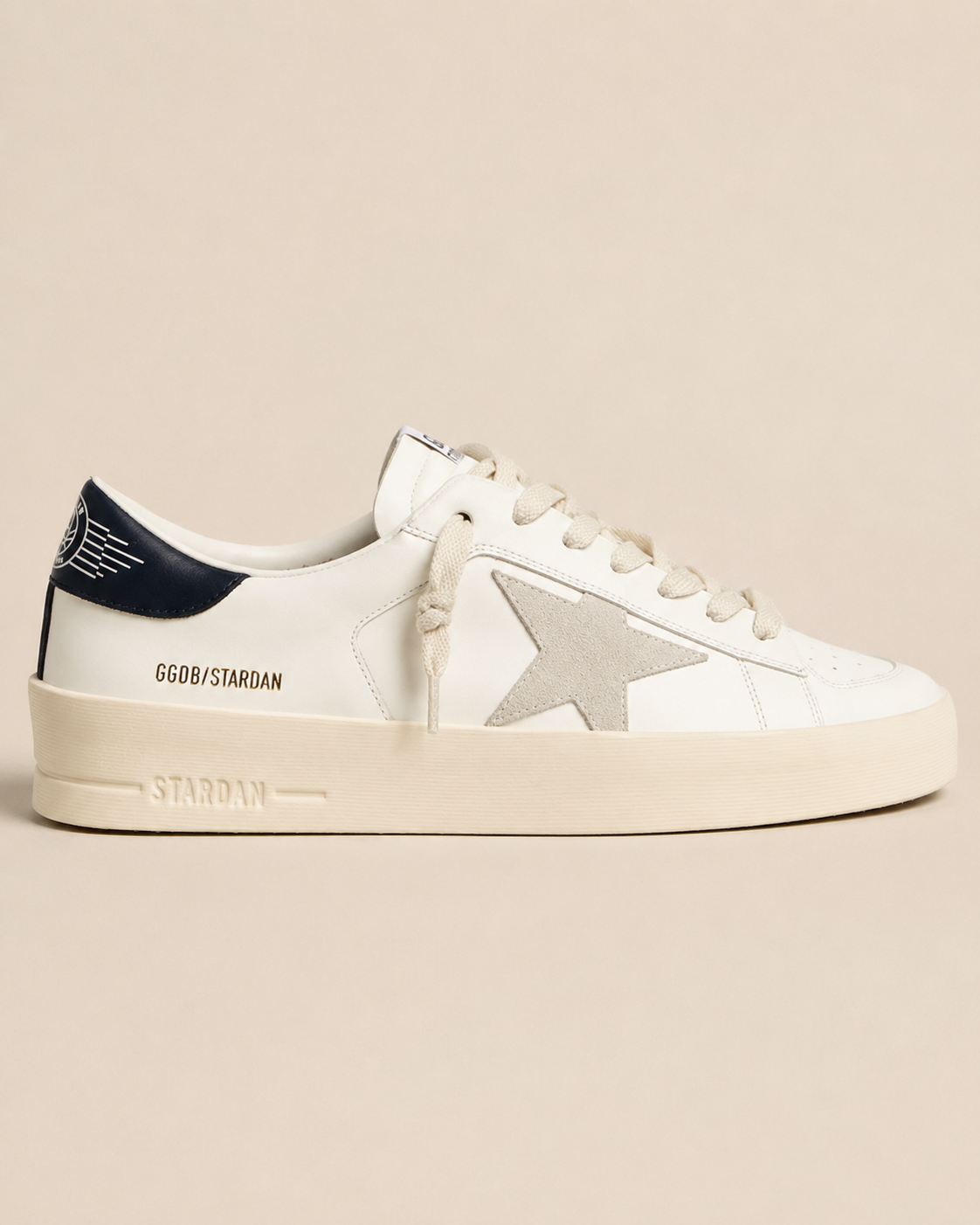 Golden Goose Stardan White / Navy Heel
