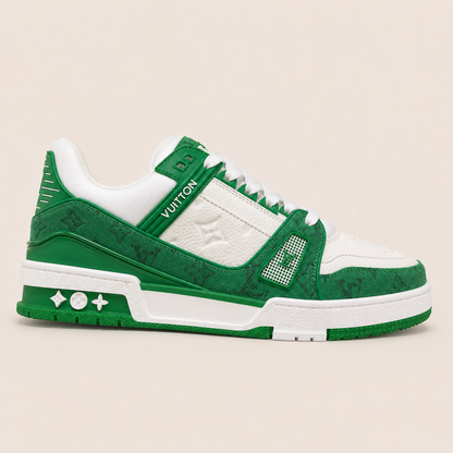 Louis Vuitton LV Trainer Green Denim - side