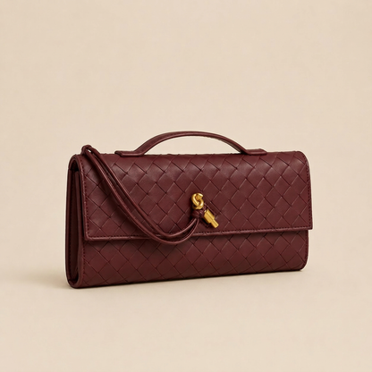 Bottega Veneta Andiamo Clutch Burgundy — 3/4