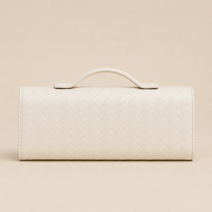 Bottega Veneta Andiamo Clutch White - back