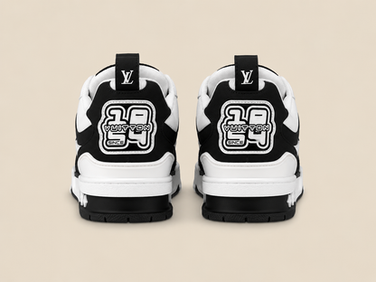 LV Skate Black White - Back logo