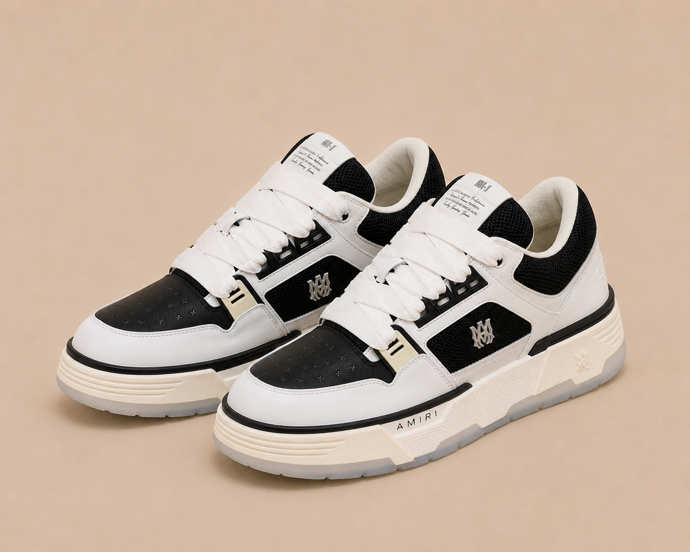 Amiri MA-1 White Black - pair