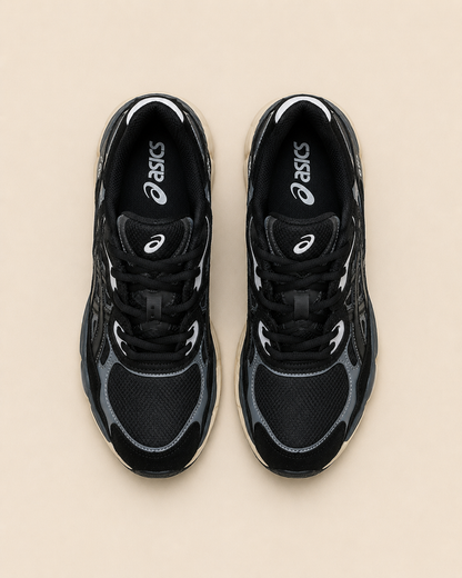 Asics Gel-NYC Black Cream - top