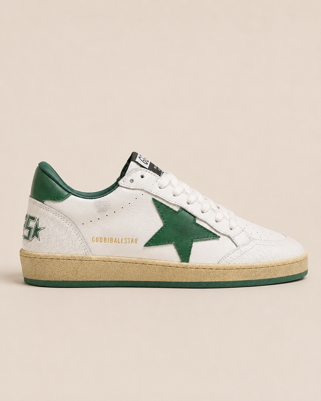 Golden Goose Ball Star White / Green