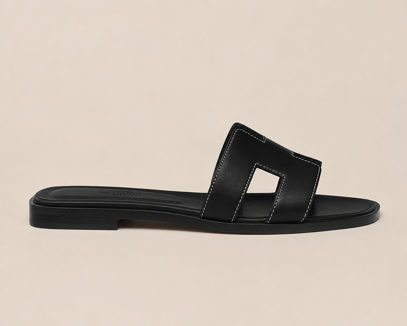 Hermès Oran Sandal Black - Side