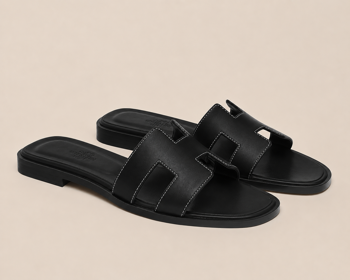 Hermès Oran Sandal Black - Pair