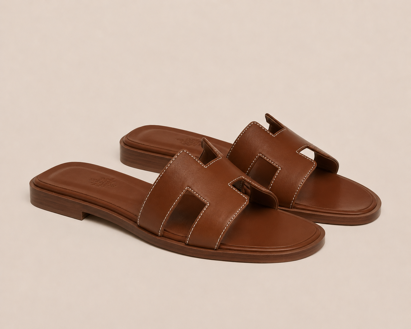 Hermès Oran Sandal Brown - Pair