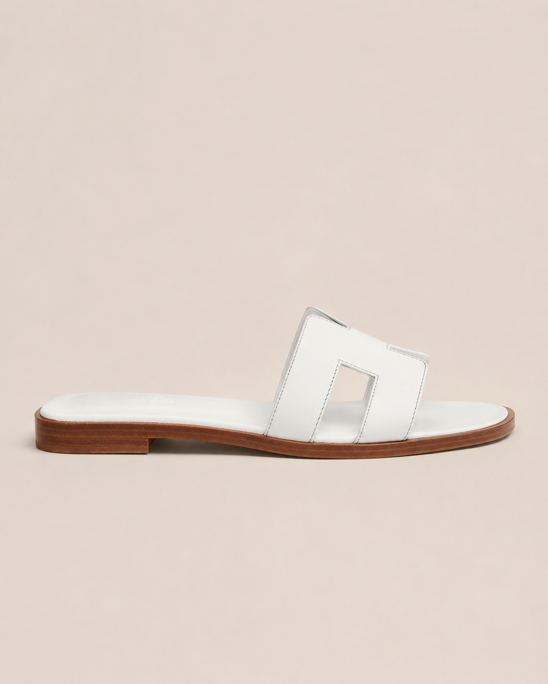Hermès Oran Sandal White - Side