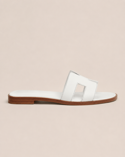 Hermès Oran Sandal White - Side