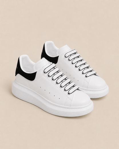 Alexander McQueen Oversized White Black Silver - זוג