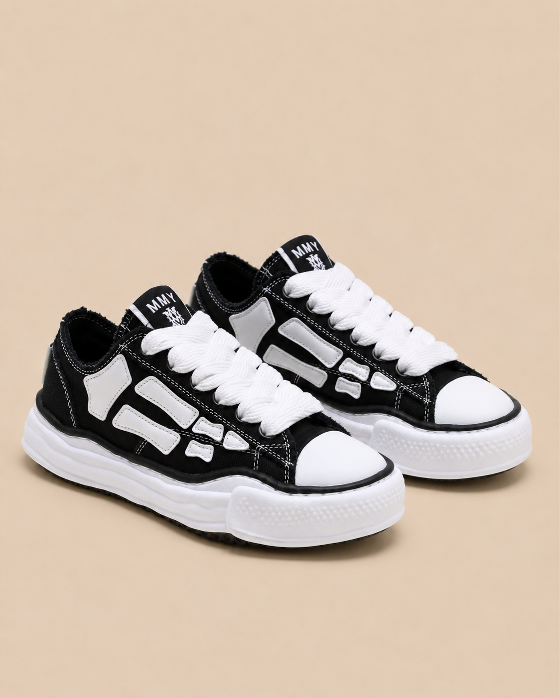 MMY x Amiri OG Sole Canvas Low Black - pair 3/4