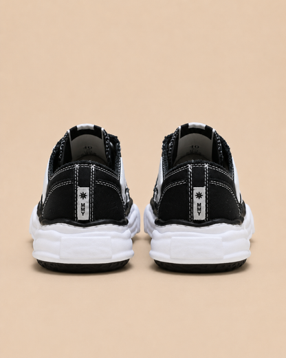 MMY x Amiri OG Sole Canvas Low Black - back MMY heel