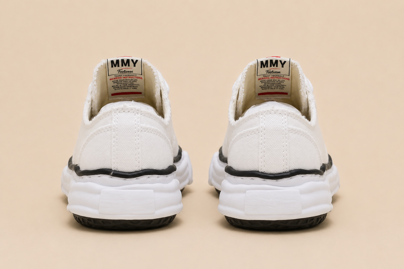 Mihara Peterson OG Sole White - back MMY heel