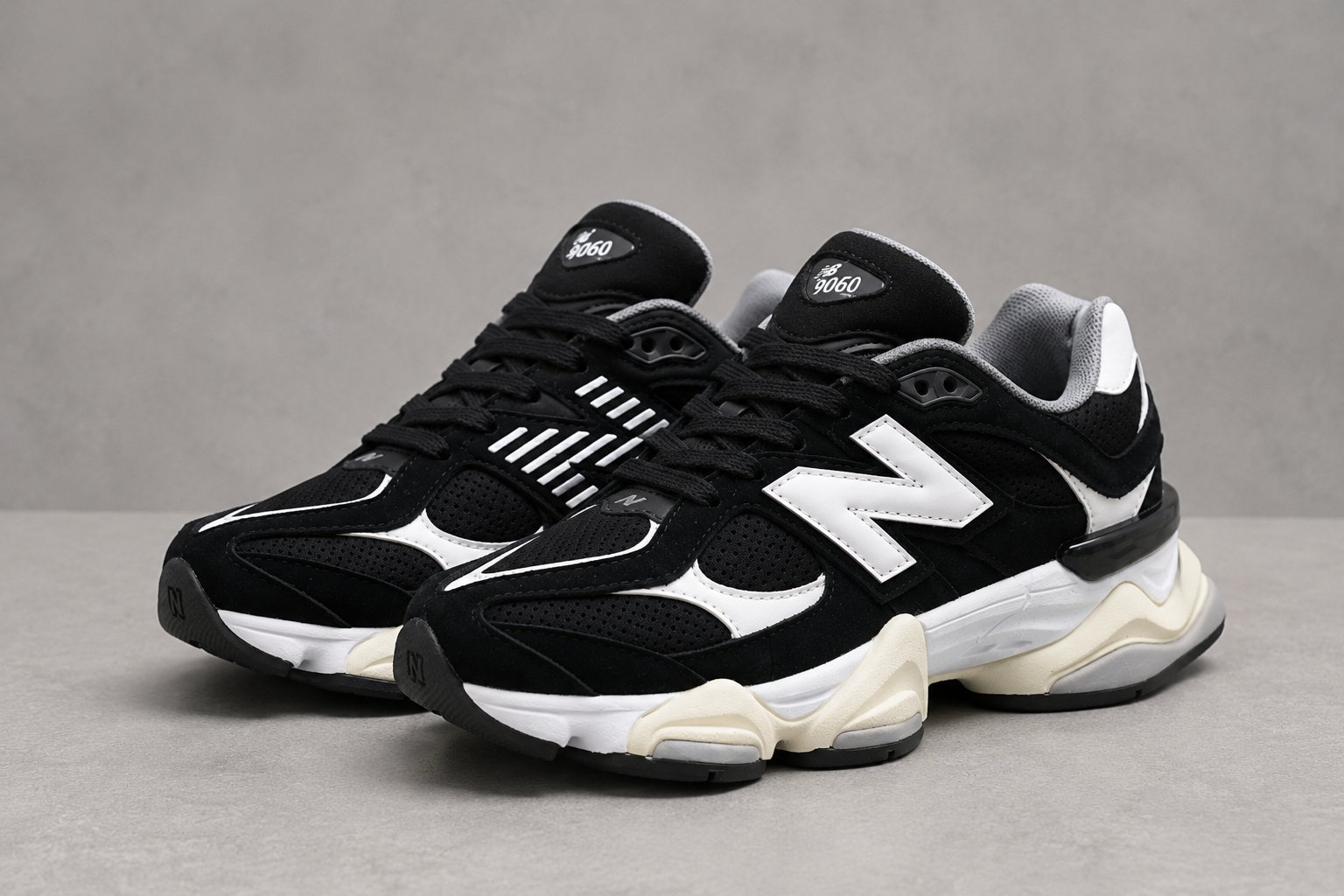 New Balance 9060 Black White - pair