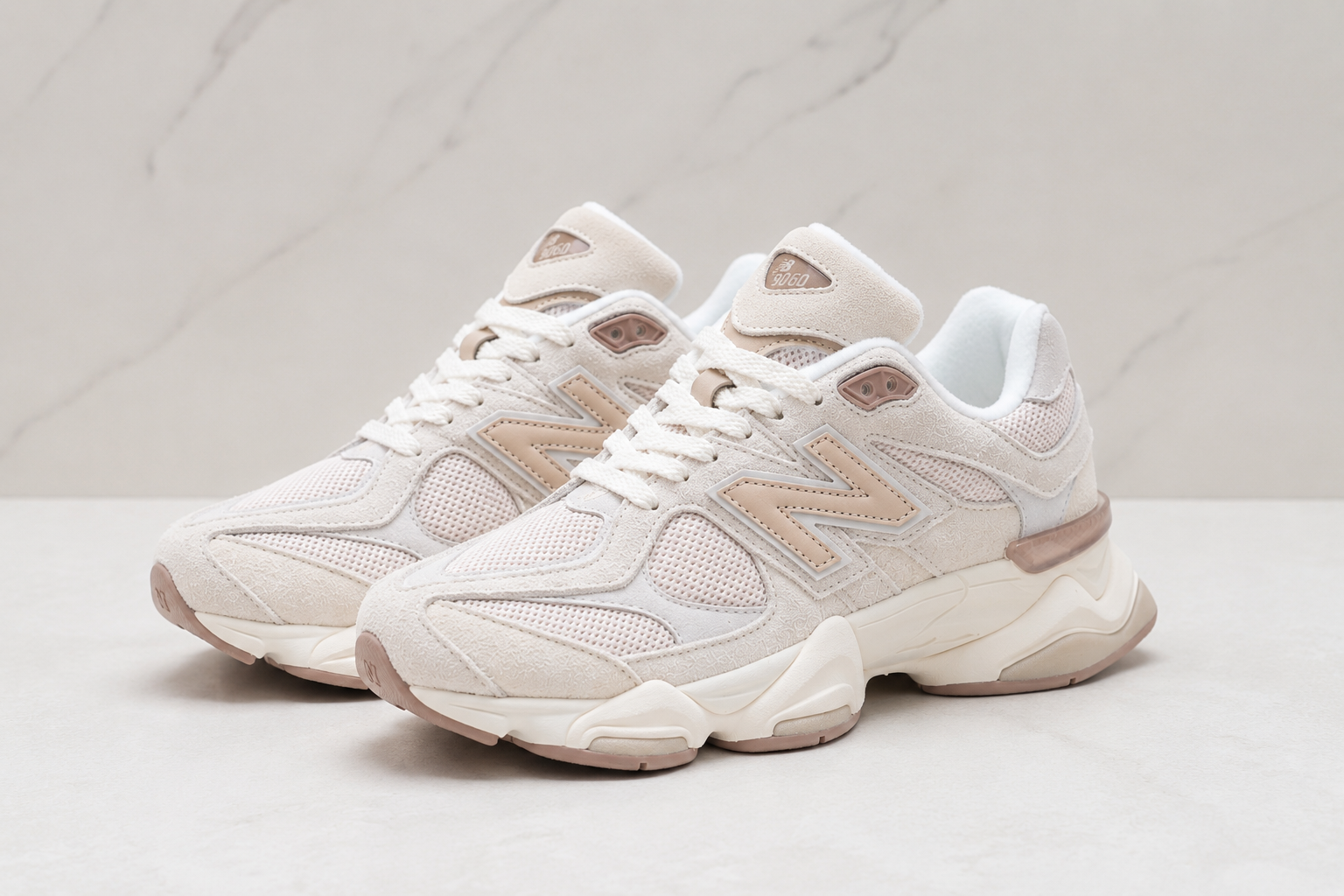 New Balance 9060 Cream - pair