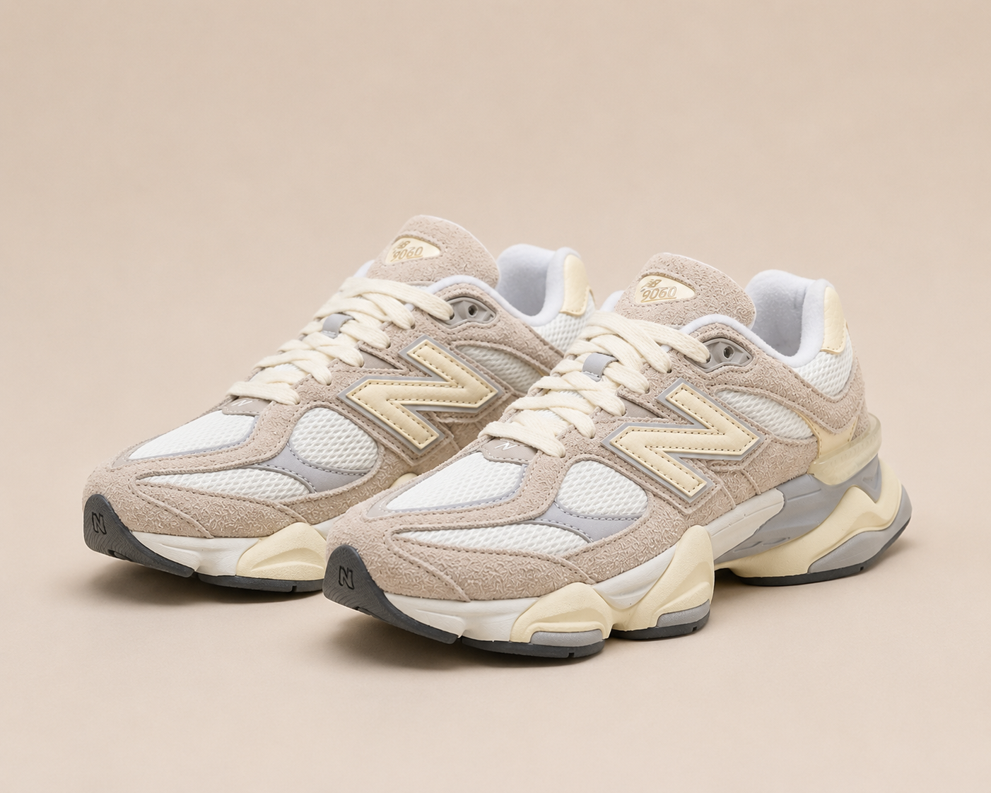 New Balance 9060 Cream Vanilla - pair