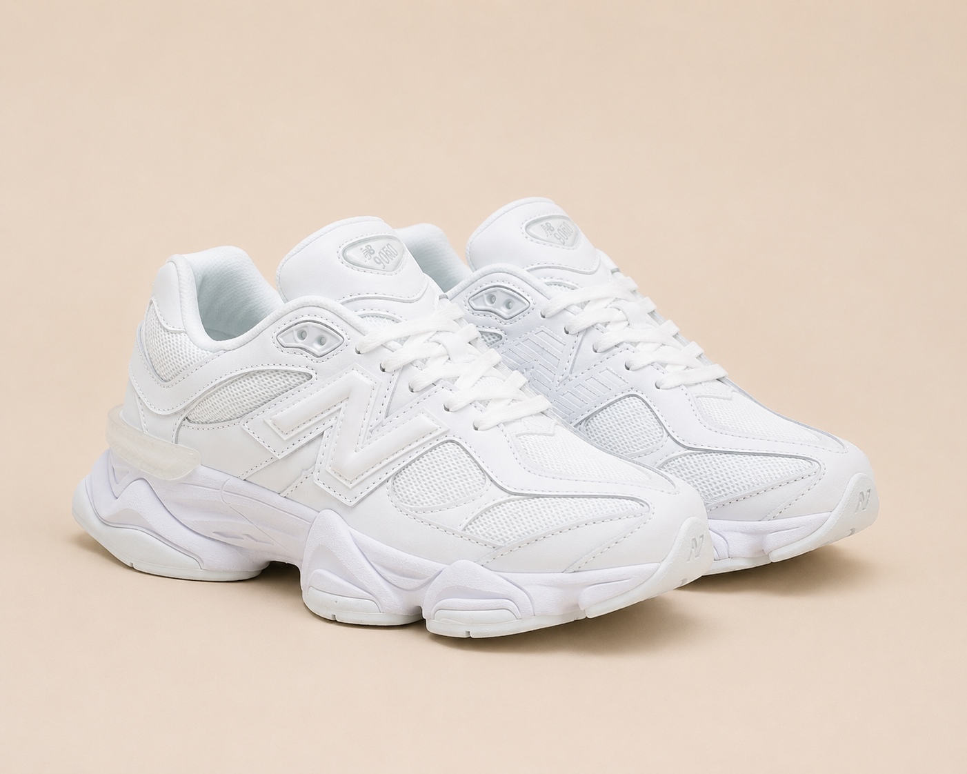 New Balance 9060 White - pair 3/4