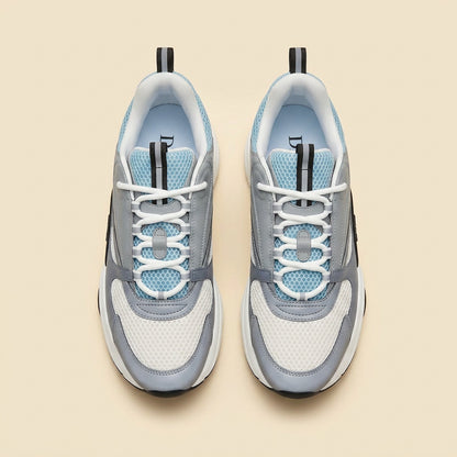 Dior B22 sneakers אפור תכלת - מבט עליון