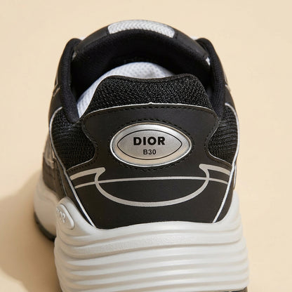 Dior B30 Black Silver - heel logo